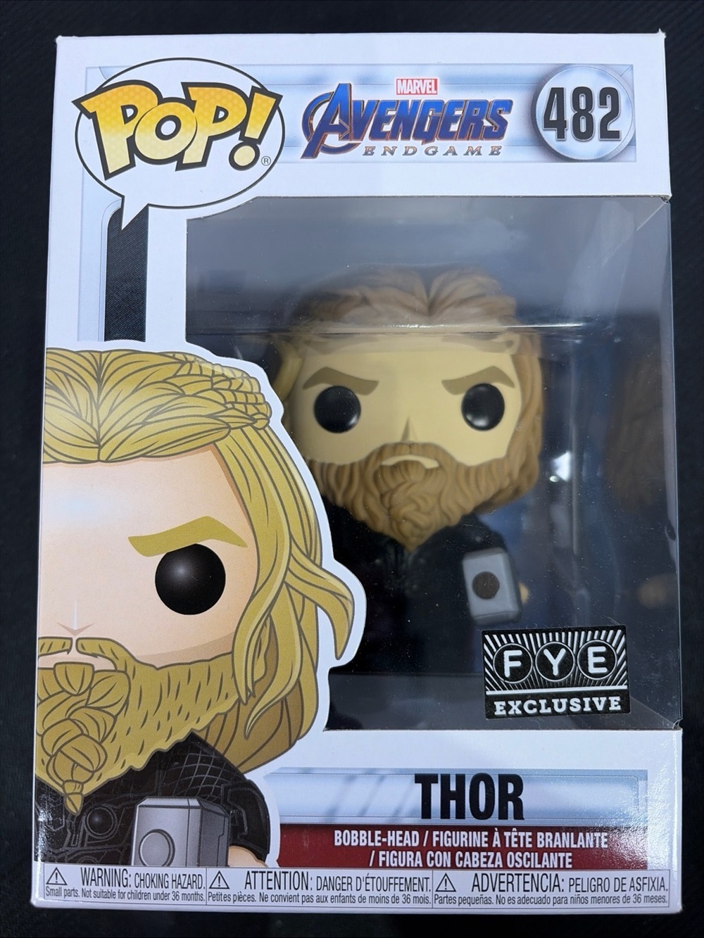 Funko Pop! Marvel Avengers Endgame Thor #482 FYE Exclusive Bobble-Head